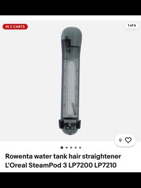 ISO L'Oreal SteamPod Replacement Water Tank - Smoky Gray